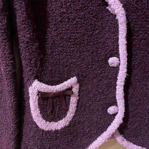 ANTHROPOLOGIE SLEEPING ON SNOW Long Sleeve Sweater Purple Women’s Size Small - Picture 3 of 6